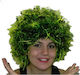 A0105 Rock Zweifarbig Karnevalsperücke Afro Grün