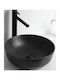 Gloria Solante-3 Vessel Sink Porcelain 42x42x14cm Black Matt