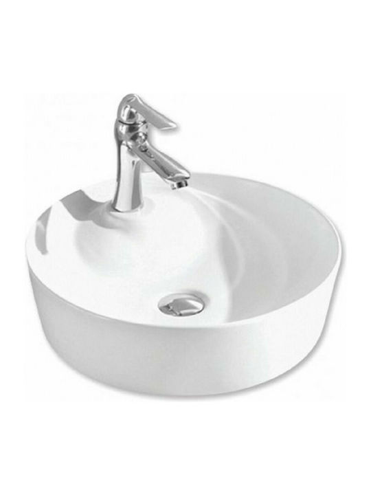 Gloria Vera Vessel Sink Porcelain 43.5x43.5x13cm White