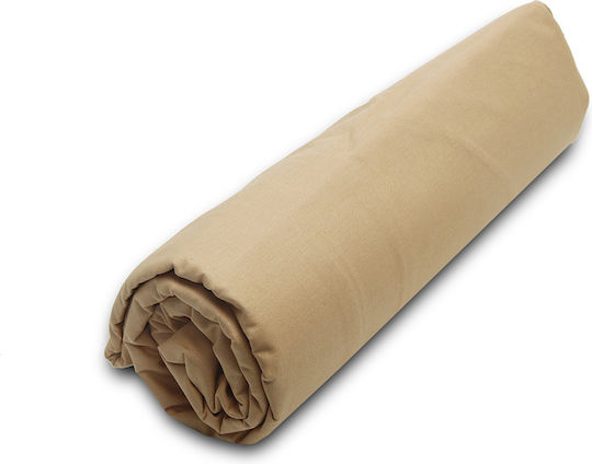 Palatex Bettlaken für Einzelbett mit Gummiband 100x200+20cm. Baseline 4 Beige