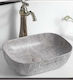 Gloria Elegan-2 Vessel Sink Porcelain 46.5x33x13.5cm Grey Light