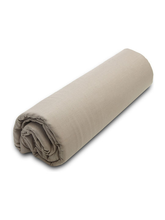 Palatex Sheet Super-Double with Elastic 160x200+20cm. Baseline 23 Mocca