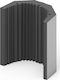 Alphacoustic Polyfon MB Schallabsorbierendes Paneel (1Stück) im Design Keil in Gray Farbe