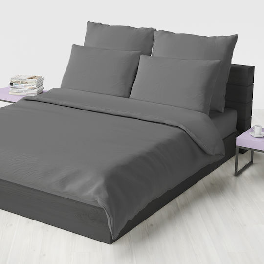 Palatex Bettlaken für Einzelbett 160x240cm. Baseline 19 Dark Grey