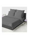 Palatex Baseline Σεντόνι King Size με Λάστιχο 180x200+20εκ. 19 Dark Grey