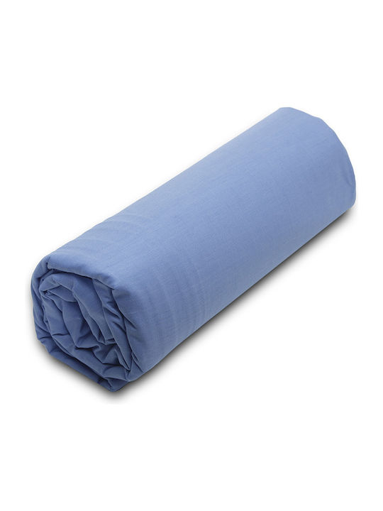 Palatex Sheet Super-Double with Elastic 160x200+20cm. Baseline 17 Blue