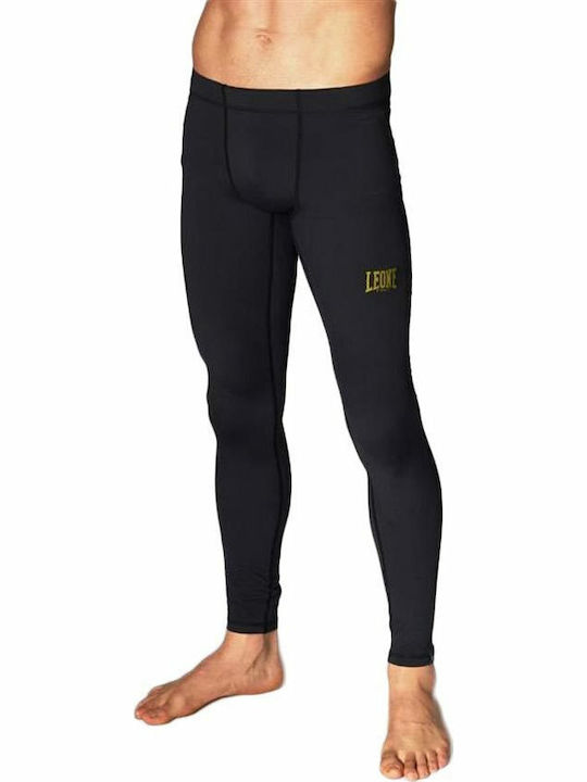 Leone Essential Long Men Martial Arts Leggings Black