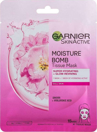 Garnier Mască Pentru Față Skin Active Moisture Bomb Sakura Din Cearșaf