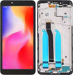 Screen with Frame for Redmi 6a (Black)