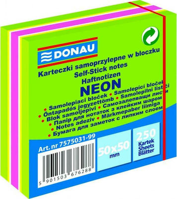 Donau Selbstklebende Notizblöcke in Würfelform 250 Blätter 5x5Stück