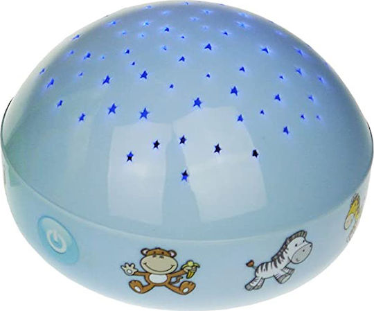Josef Niermann Kids Projector Lamp Wild Animals with Star Projection Blue 12x12x7.5εκ. Josef Niermann Kids Projector Lamp Wild Animals with Star Projection Blue 12x12x7.5εκ.