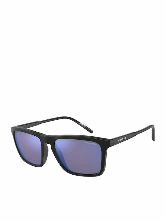 Shyguy Ochelari de Soare Pentru Bărbați Cu Ramă Neagră Din Plastic Și Lentilă Polarized Albastră Oglindă