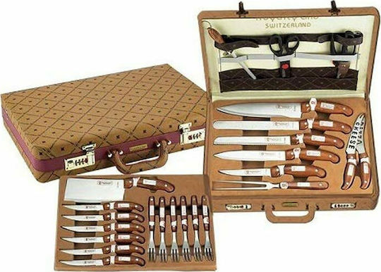 Royalty Line Σετ Kochutensilien 25Stück Καφέ Ανοιχτό Royalty Line Σετ Kochutensilien 25Stück Καφέ Ανοιχτό