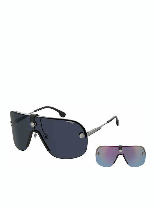 Carrera Epica II Sunglasses with Gray Metal Frame and Black Lens CA 6LB KU