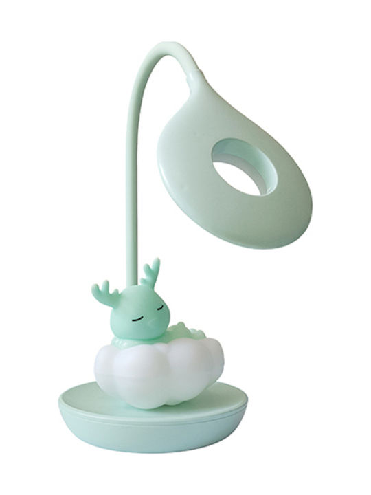 Led Kids Desk Lamp Bright Sun Sleep Deer Green