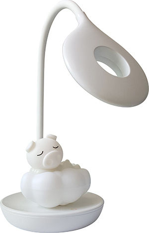 Bright Sun LED Kinder Schreibtischlampe Bright Sun Honey Piggy Weiß