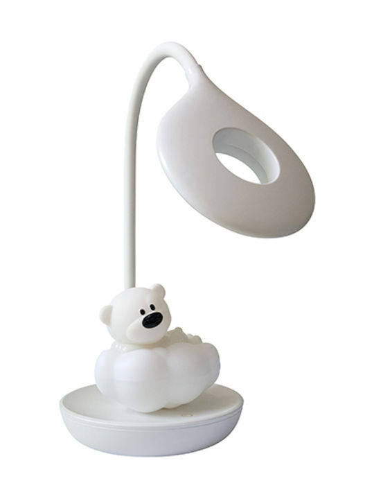 Led Kids Desk Lamp Bright Sun Baby Bear White