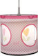 Josef Niermann Lief For Girls Single Bulb Kids Lighting Pendant of Plastic In Pink Colour