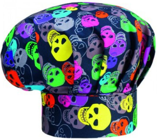 Egochef Σκούφος Σεφ με Σχέδιο Color Skulls