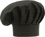 Egochef Chef Black Striped Cap 7000065C