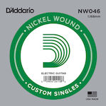 Daddario Single Nickel Wound String for Electric Guitar XL Single .046"