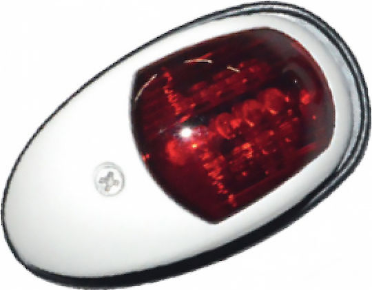 Eval Eval Boat Lighting Without Poles Side Navigation Light Red Led Plastic White 03538-1R