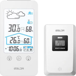 Baldr B0201WST2H2 Wireless Stație meteorologică Digital Tabelul Alb