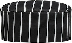 Egochef Chef Black Striped Hat