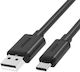 Unitek USB 2.0 Cable USB-C Male - USB-A Black 3m C14069BK