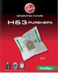 Hoover H63 Pure Hepa Σακούλες Σκούπας 4τμχ Συμβατή με Σκούπα Hoover
