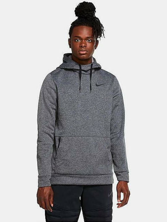 Nike Therma M Cu6214071 Φούτερ με Κουκούλα Γκρι