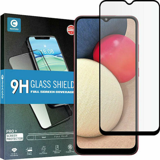 Mocolo TG+ Adeziv complet Full Face Tempered Glass (Galaxy A02s)