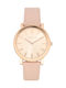 Furla Minimal Shape Damen Uhr mit Rose Gold Lederarmband