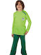 Apple Boxer Set Top & Bottom Kids Winter Pyjamas Green