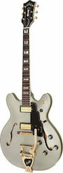 Guild Starfire VI Electric Guitar ES with HH Pickup Configuration Shoreline Mist with Case