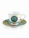 Bohemia Set of Cups Coffee Porcelain White 100ml 6pcs