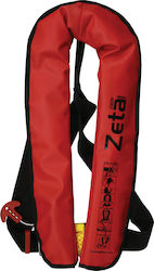 Lalizas Zeta Automatic Life Jacket Belt Adults Φουσκωτό 170N 290N Κόκκινο 72400