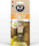 K2 Κρεμαστό Αρωματικό Υγρό Αυτοκινήτου Vento Vanilla 8ml