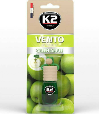 K2 Κρεμαστό Αρωματικό Υγρό Αυτοκινήτου Vento Green Apple 8ml
