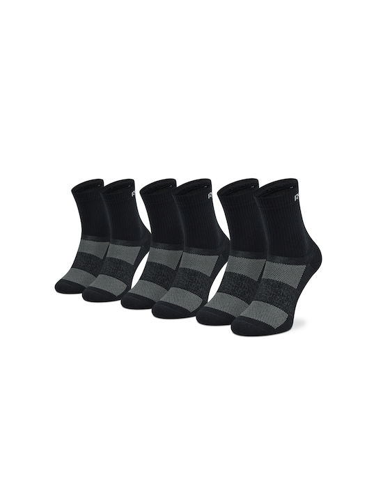 Reebok Active Foundation Αθλητικές Κάλτσες Μαύρες 3 Ζεύγη