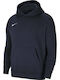 Nike Kids Fleece Sweatshirt with Hood and Pocket Navy Blue Park 20