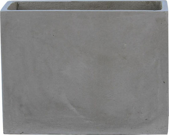 Woodwell Γλάστρα Πήλινη Cement Grey 70x40x50εκ.