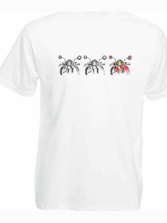 Bike Vespa T-shirt White