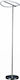 Inlight 45011 LED Φωτιστικό Δαπέδου Υ150xΜ40εκ. με Θερμό Λευκό Φως 1600lm Ασημί
