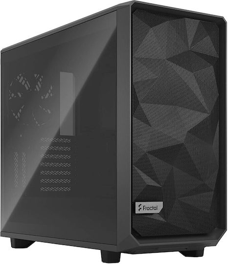 Fractal Design Meshify 2 Light Tempered Glass Gaming Midi-Turm Computergehäuse mit Seitenfenster Grau