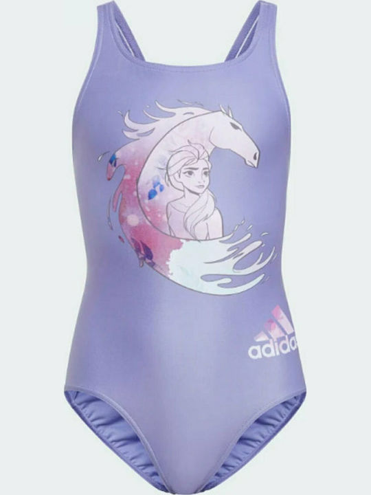 adidas Frozen 2 Παιδικό Μαγιό Ολόσωμο Μωβ