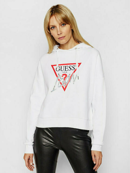 Guess Women's Hooded Sweatshirt White