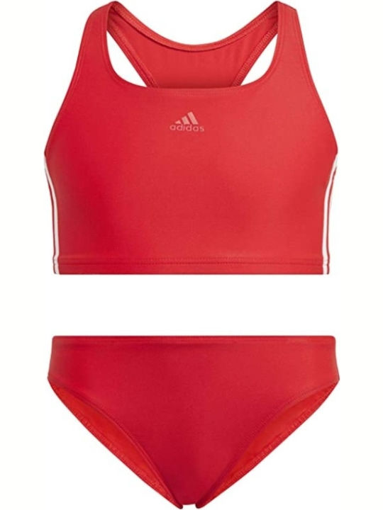 adidas 3-Stripes Παιδικό Μαγιό Μπικίνι Κόκκινο