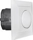 Adeleq Recessed LED Complete Dimmer Switch Rotary 300W White