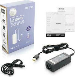 Mitsu Laptop Charger 45W 20V 2.25A for Lenovo with Detachable Power Cable